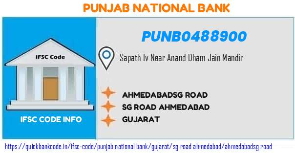 Punjab National Bank Ahmedabadsg Road PUNB0488900 IFSC Code