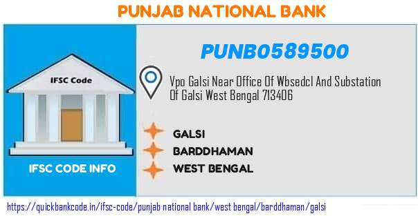 Punjab National Bank Galsi PUNB0589500 IFSC Code