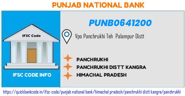 Punjab National Bank Panchrukhi PUNB0641200 IFSC Code