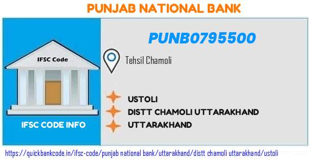 Punjab National Bank Ustoli PUNB0795500 IFSC Code