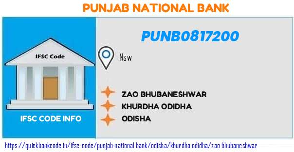 Punjab National Bank Zao Bhubaneshwar PUNB0817200 IFSC Code