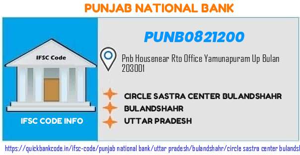 Punjab National Bank Circle Sastra Center Bulandshahr PUNB0821200 IFSC Code