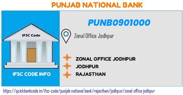 Punjab National Bank Zonal Office Jodhpur PUNB0901000 IFSC Code