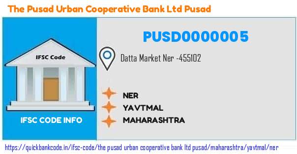 The Pusad Urban Cooperative Bank   Pusad Ner PUSD0000005 IFSC Code