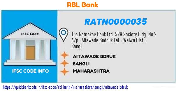 Rbl Bank Aitawade Bdruk RATN0000035 IFSC Code