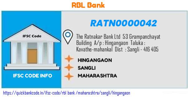 Rbl Bank Hingangaon RATN0000042 IFSC Code