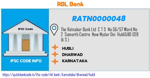 Rbl Bank Hubli RATN0000048 IFSC Code