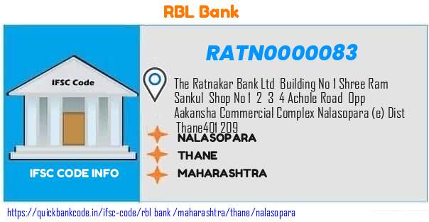 Rbl Bank Nalasopara RATN0000083 IFSC Code
