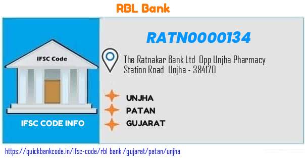 Rbl Bank Unjha RATN0000134 IFSC Code