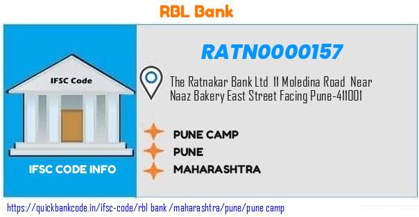 Rbl Bank Pune Camp RATN0000157 IFSC Code