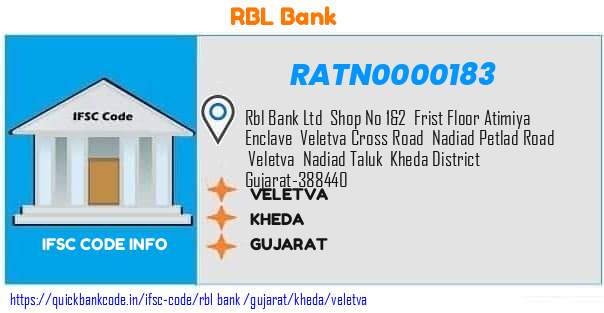 Rbl Bank Veletva RATN0000183 IFSC Code