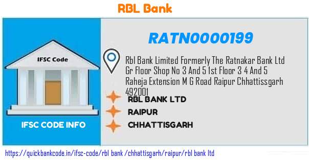 Rbl Bank Rbl Bank  RATN0000199 IFSC Code