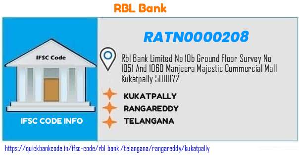 Rbl Bank Kukatpally RATN0000208 IFSC Code