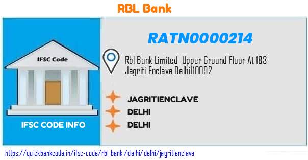 Rbl Bank Jagritienclave RATN0000214 IFSC Code