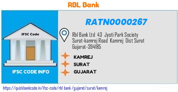 Rbl Bank Kamrej RATN0000267 IFSC Code