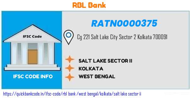 Rbl Bank Salt Lake Sector Ii RATN0000375 IFSC Code