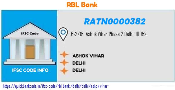 RATN0000382 RBL Bank. ASHOK VIHAR