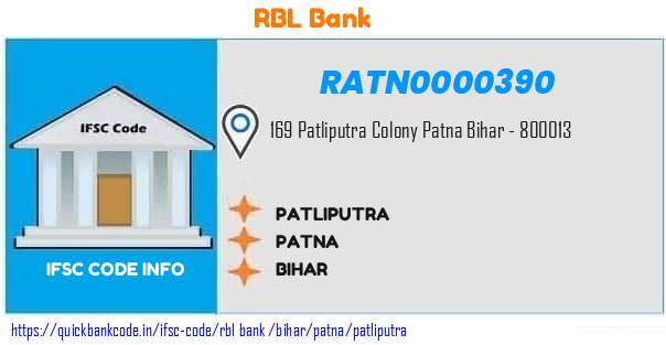 Rbl Bank Patliputra RATN0000390 IFSC Code