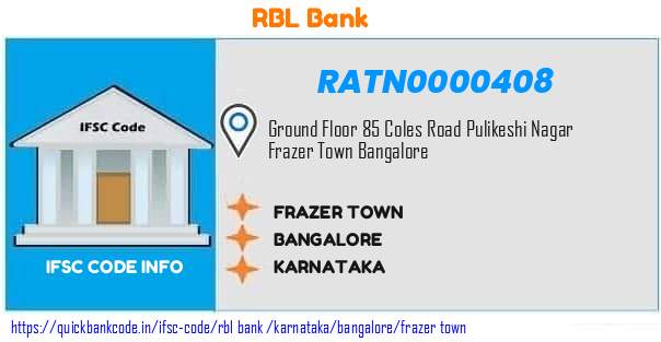 Rbl Bank Frazer Town RATN0000408 IFSC Code