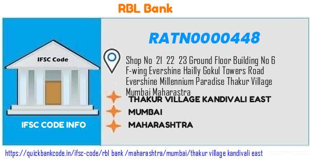 Rbl Bank Thakur Village Kandivali East RATN0000448 IFSC Code