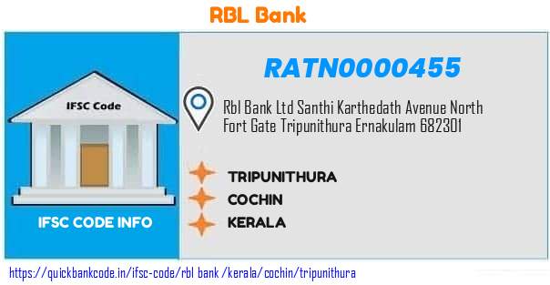 Rbl Bank Tripunithura RATN0000455 IFSC Code