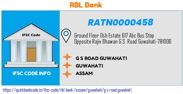 Rbl Bank G S Road Guwahati RATN0000458 IFSC Code