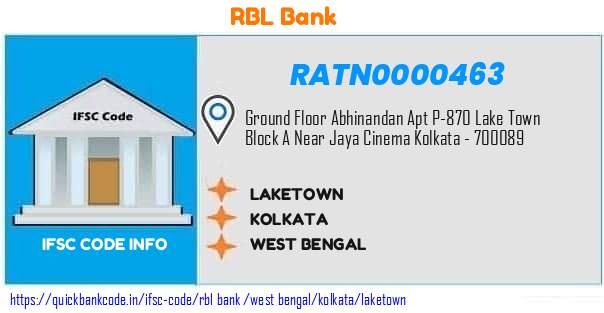 Rbl Bank Laketown RATN0000463 IFSC Code