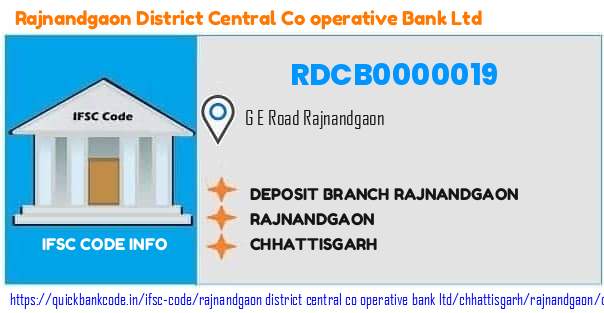 Rajnandgaon District Central Co Operative Bank Deposit Branch Rajnandgaon RDCB0000019 IFSC Code