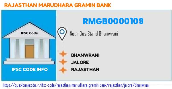 RMGB0000109 Rajasthan Marudhara Gramin Bank. BHANWRANI