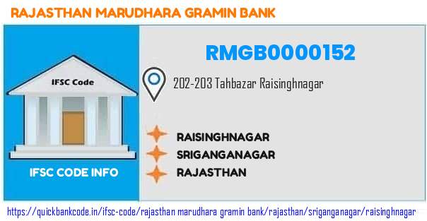Rajasthan Marudhara Gramin Bank Raisinghnagar RMGB0000152 IFSC Code