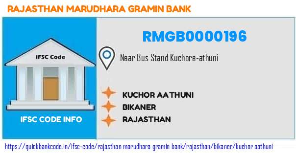 Rajasthan Marudhara Gramin Bank Kuchor Aathuni RMGB0000196 IFSC Code