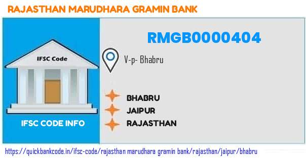 RMGB0000404 Rajasthan Marudhara Gramin Bank. BHABRU