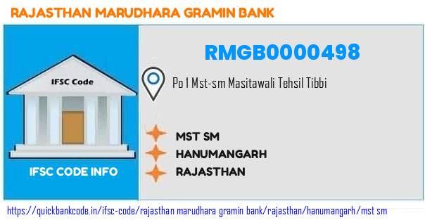 Rajasthan Marudhara Gramin Bank Mst Sm RMGB0000498 IFSC Code