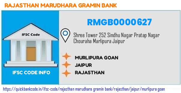 RMGB0000627 Rajasthan Marudhara Gramin Bank. MURLIPURA GOAN