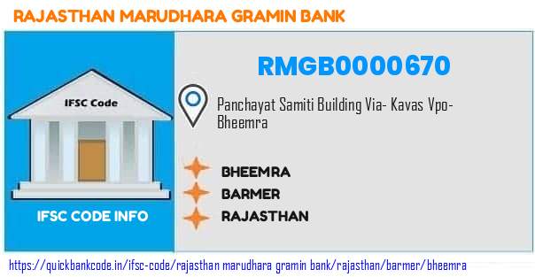 Rajasthan Marudhara Gramin Bank Bheemra RMGB0000670 IFSC Code