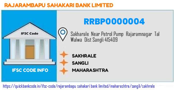 Rajarambapu Sahakari Bank Sakhrale RRBP0000004 IFSC Code