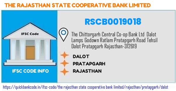 The Rajasthan State Cooperative Bank Dalot RSCB0019018 IFSC Code