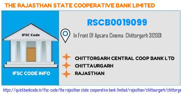 The Rajasthan State Cooperative Bank Chittorgarh Central Coop Bank  RSCB0019099 IFSC Code