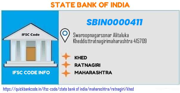 State Bank of India Khed SBIN0000411 IFSC Code