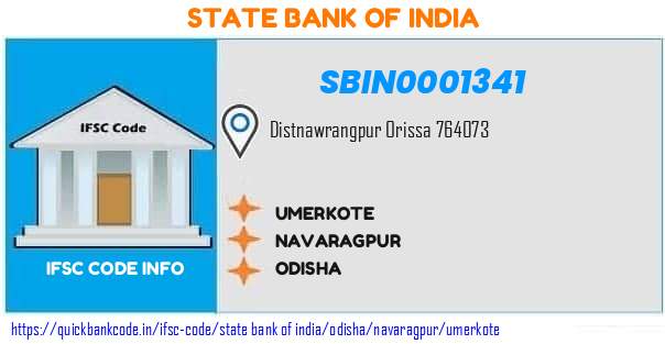 State Bank of India Umerkote SBIN0001341 IFSC Code