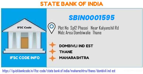 State Bank of India Dombivli Ind Est  SBIN0001595 IFSC Code