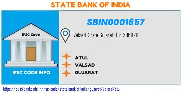 State Bank of India Atul SBIN0001657 IFSC Code