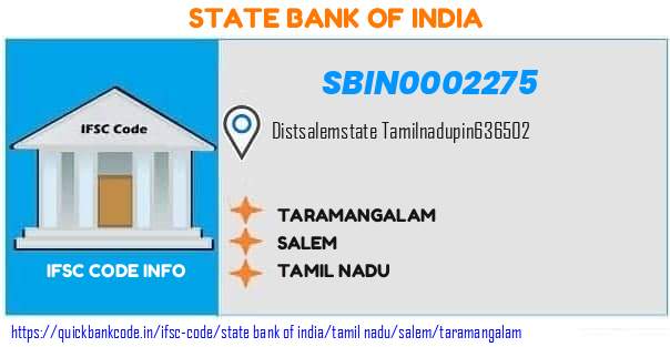 State Bank of India Taramangalam SBIN0002275 IFSC Code