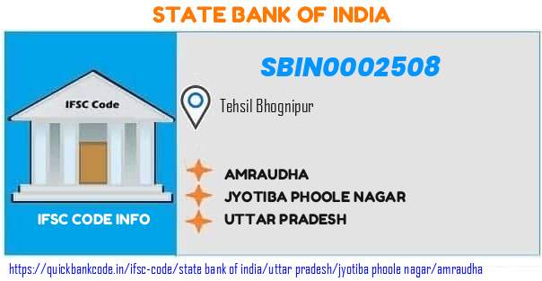 State Bank of India Amraudha SBIN0002508 IFSC Code