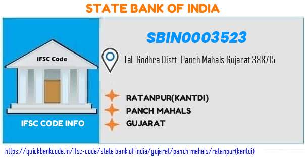 State Bank of India Ratanpurkantdi SBIN0003523 IFSC Code