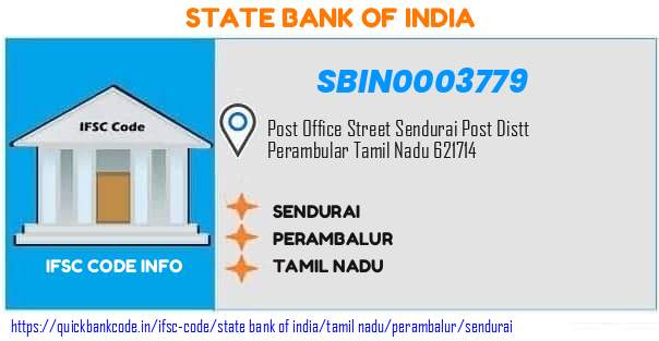 State Bank of India Sendurai SBIN0003779 IFSC Code