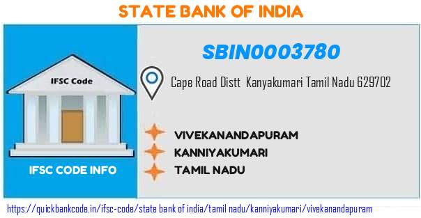 SBIN0003780 State Bank of India. VIVEKANANDAPURAM