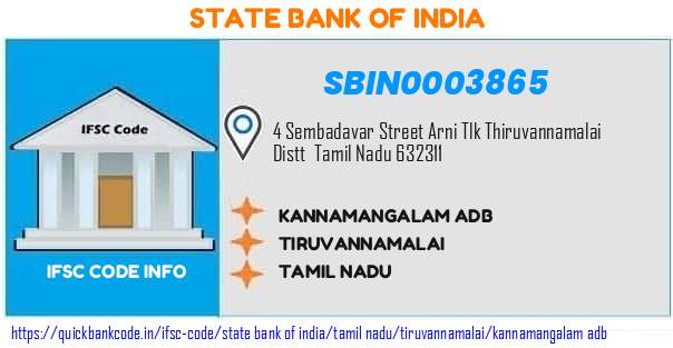 SBIN0003865 State Bank of India. KANNAMANGALAM ADB