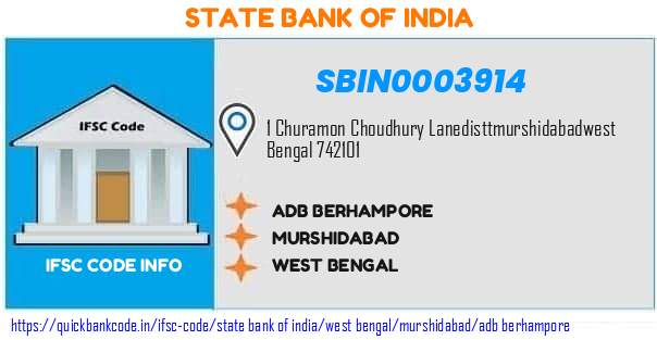 State Bank of India Adb Berhampore SBIN0003914 IFSC Code
