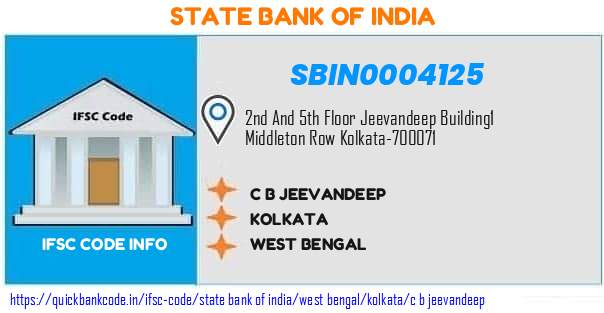 State Bank of India C B Jeevandeep SBIN0004125 IFSC Code